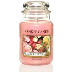 Vonná svíčka Yankee Candle Fresh Cut Roses, velká