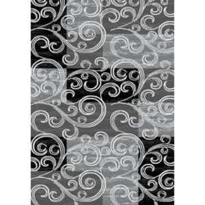 Ayyildiz Kusový koberec moderní Toscana 3130 černý ornament 080x150 cm