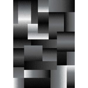 Ayyildiz Kusový koberec moderní Miami 6560 černý abstrakce 080x150 cm