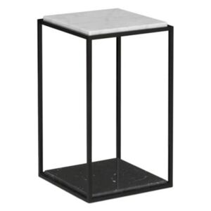 Porto Deco Odkládací stolek Gredo, bílá/černá