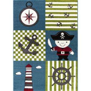 Ayyildiz Kusový koberec dětský Kids 450 vícebarevný pirát 160x230 cm