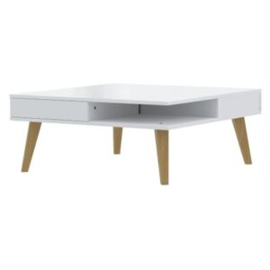 Konferenční stolek SYMBIOSIS Prism 89x89 cm, bílá