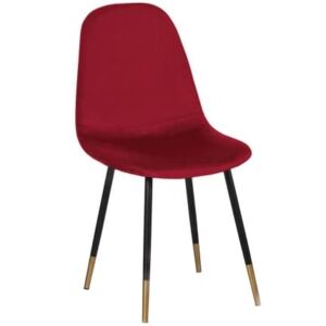 Villa Style Jídelní židle Gamma, samet, červená