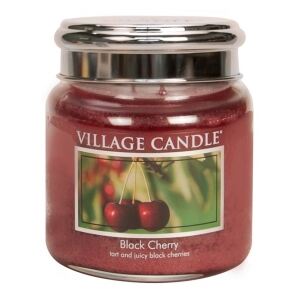 Village Candle Vonná svíčka ve skle, Černá třešeň - Black Cherry, 16oz