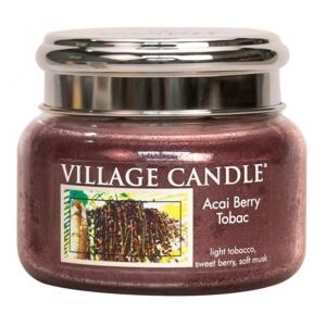 Village Candle Vonná svíčka ve skle, Tabák a Plody Akai - Acai Berry Tobac,11oz