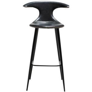 Černá čalouněná barová židle DAN-FORM Flair, 101 cm