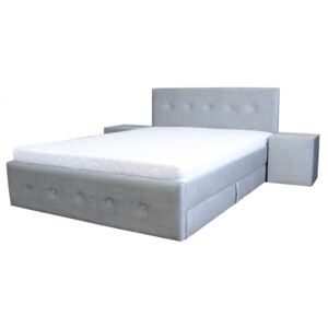 AMI nábytek Čalouněná postel C2 180x200cm + zásuvky + skřínky
