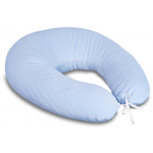 Miminu Kojící polštář - relaxační poduška 175 cm, Velvet lux Miminu, prošívaný - modrý