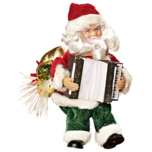 Magnet 3Pagen Santa s akordeonem