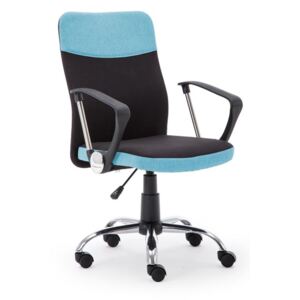 Kancelářská židle TOPIC zelená / modrá / šedá Halmar černá/modrá
