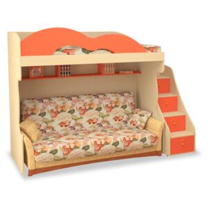 Patrová postel pro holky i kluky MIA-003