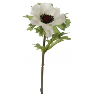 Animadecor Umělá květina - Sasanka bílá