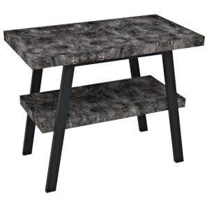 Sapho TWIGA umyvadlový stolek 80x72x50 cm, černá mat/štípaný kámen