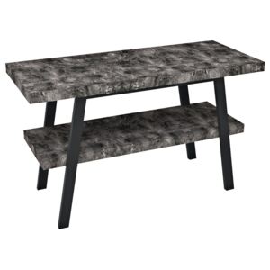 Sapho TWIGA umyvadlový stolek 110x72x50 cm, černá mat/štípaný kámen