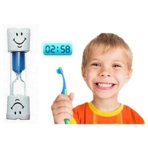 Přesýpací hodiny na čištění zubů - modré