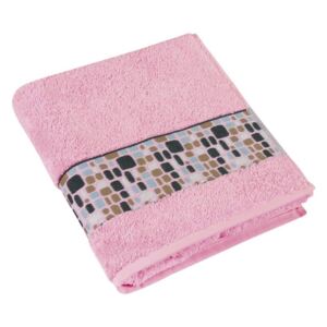 Brotex Froté ručník 50x100 cm růžová / KAMENY