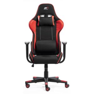 Herní židle k PC Sracer R8 s područkami nosnost 130 kg černá-červená