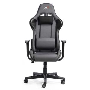 Herní židle k PC Sracer R8 s područkami nosnost 130 kg šedá-černá
