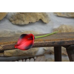 CERINO Umělá květina Kala 37cm červená