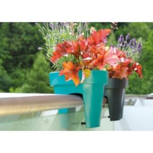 Prosperplast Balkonový květináč Lofly, DLOFR 250, výška 22,5cm tyrkys