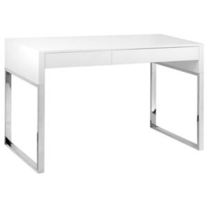 OfficeLab Bílý designový kancelářský stůl Lux 120x60 cm