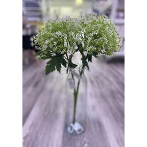 Umělá květina Stardeco svazek bílá 49x16cm