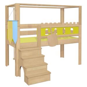 Dětská postel DeBreuyn Deluxe Hrad se střechou