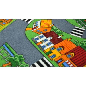 Kusový koberec Little Willage Rozměr: 100x100 cm