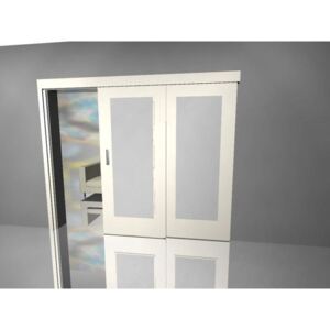 Posuvné dveře Posuvné dveře dvoukřídlé sklo todas platinově bílá lamino 18mm
