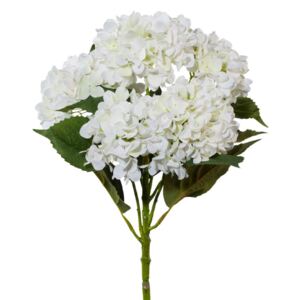 Umělá květina Gasper hortenzie bílá 5x63cm