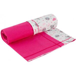 ESITO Letní dětská deka dvojitá bavlna Měsíček, Barva růžová, Velikost 75 x 100 cm