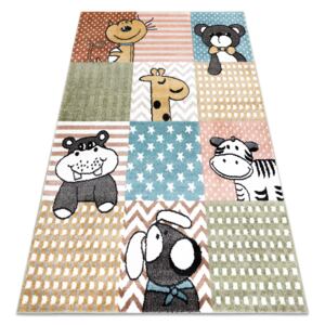 Koberce Łuszczów Koberec FUN Pets pro děti, zvířata barvitý multi 160x220 cm
