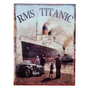 Nástěnná rero kovová cedule Titanic - 25*33 cm