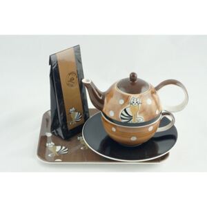 Tea for One 0,4l a 0,25l s podnosem 24x18cm a čajem Lady 068 S7