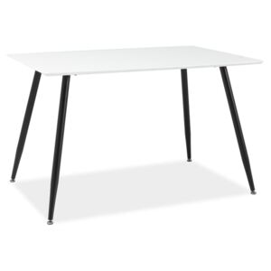 Jídelní stůl - FLORO, bílá/černá