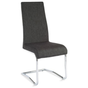 Čalouněná jídelní židle v tmavě šedém odstínu TK229
