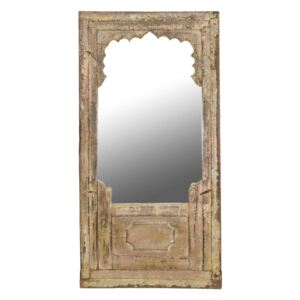 Sanu Babu Zrcadlo v rámu ze starého teakového dřeva, 80x5x160cm