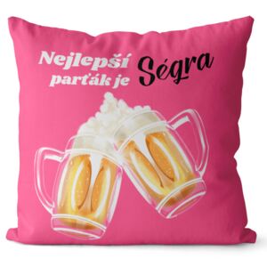 Polštář Nejlepší parťák – ségra (Velikost: 40 x 40 cm)