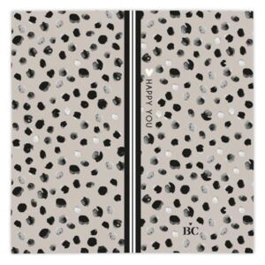 Bastion Collections Papírové ubrousky Titane/Happy Dots 12,5 cm