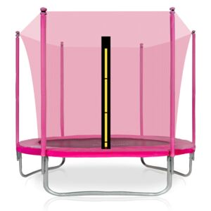 Trampolína Aga SPORT FIT 250 cm Pink + ochranná síť