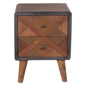 Noční stolek CROSS 44 × 34 × 60 cm, Vemzu