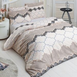 Brotex povlečení bavlna Kandy natur zipový uzávěr 140x220 70x90
