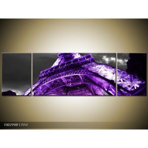 Obraz fialové Eiffelovy věže (F002998F17050)