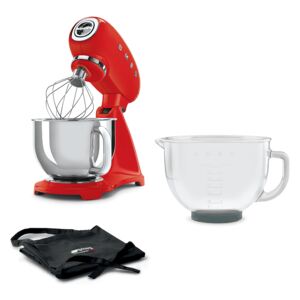 Kuchyňský robot Smeg Retro Style 50´s, červený, Gourmet edice, SMF43RDEU