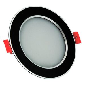 LED podhledové osvětlení MARS, 12W, teplá bílá, 12cm, kulaté, černé