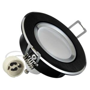 LED podhledové osvětlení SUNNY, 1xGU10, 3,5W, teplá bílá, 8cm, kulaté, černé