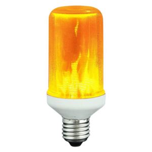 LED dekorativní žárovka s efektem plamene , E27, T60, 3W, 1400K, teplá bílá