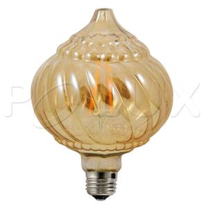LED dekorativní vintage žárovka BALOO, E27, BC125, 4W, 2700K, teplá bílá, 450lm, jantarová