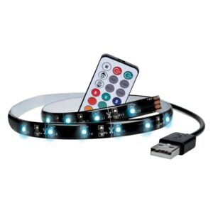 Solight 4 ks LED RGB pásek pro TV,2x50cm, USB, vypínač, dálkový ovladač Solight WM504