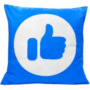 Numbero plus Povlak na polštář modrá - ikony jako facebook